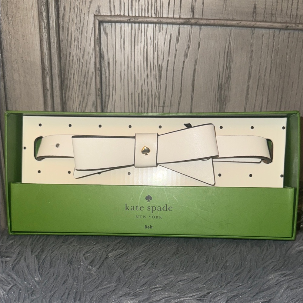Kate Spade Cream Bow Belt - Picture 2 of 2